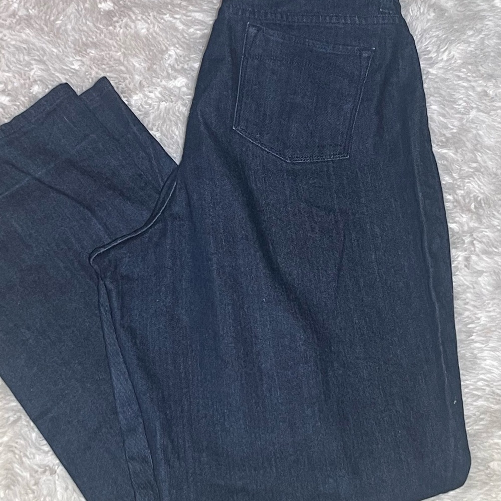 L.L bean women’s dark blue favorite fit curvy jeans size 14 M/T - Picture 7 of 9